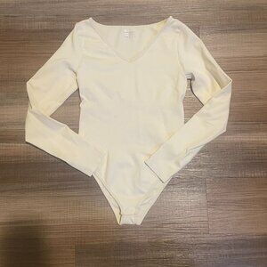 V-neck Long Sleeve Bodysuit
